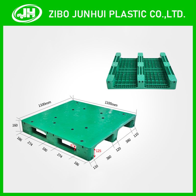 Assembled Three Runner Flat Plastic Pallet